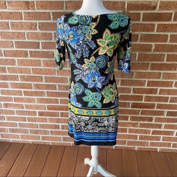 ELIZA J Floral Jersey‎ Shift Dress - Picture 5 of 10